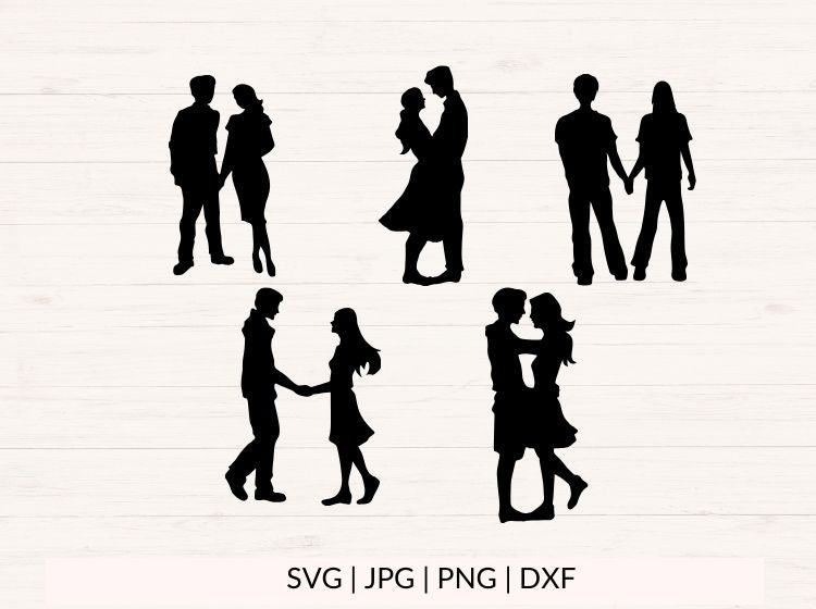 Couple Silhouette svg bundle