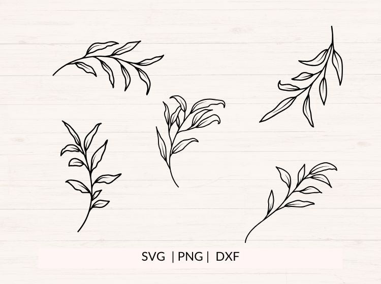 Leaves and Twigs SVG Bundle