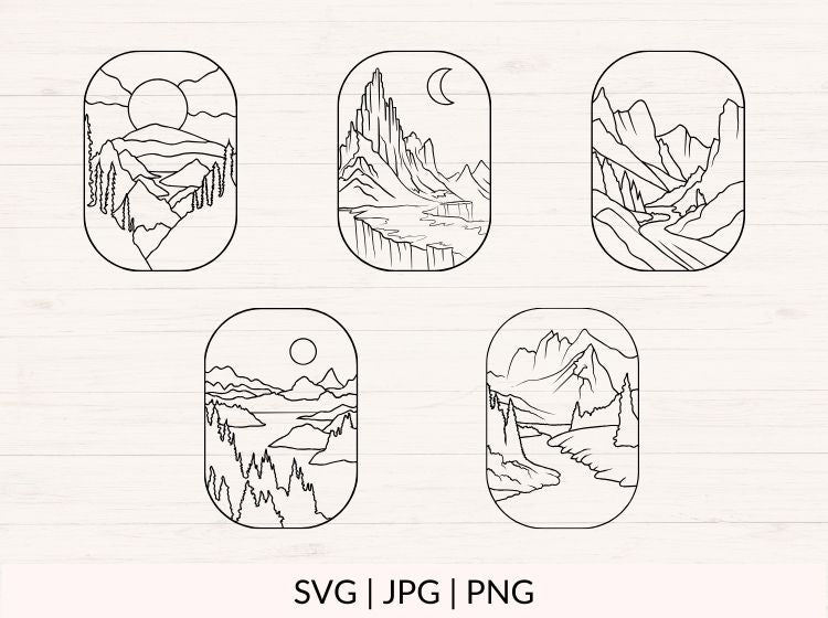 Landscapes svg Bundle