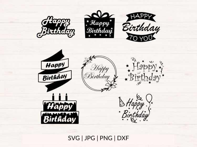 Happy Birthday svg Bundle