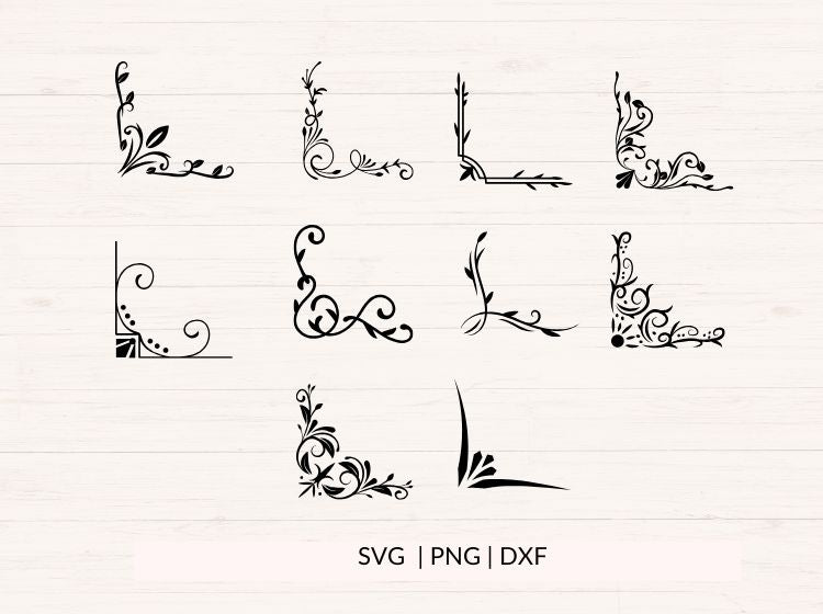 Corners svg Bundle for frames and borders