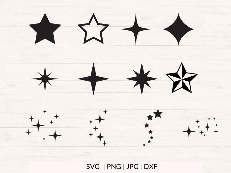 Stars and Sparkles svg Bundle