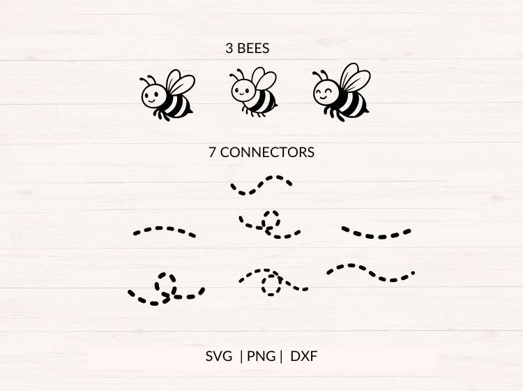 Bee Alphabet SVG Bundle