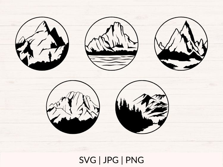 Mountains svg Bundle