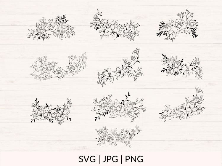 Floral Arrangement svg Bundle