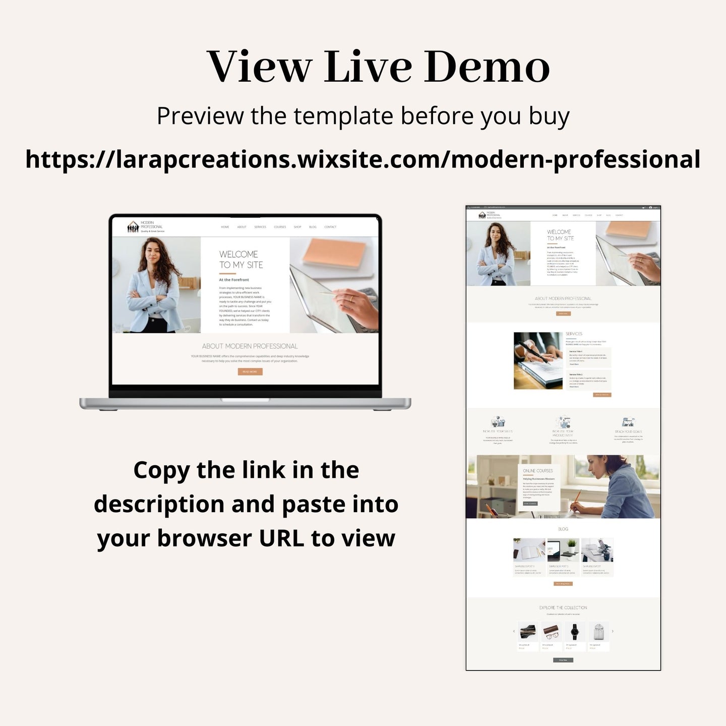 Professional Wix Website Theme