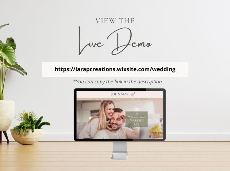 Wedding RSVP Wix Website Theme