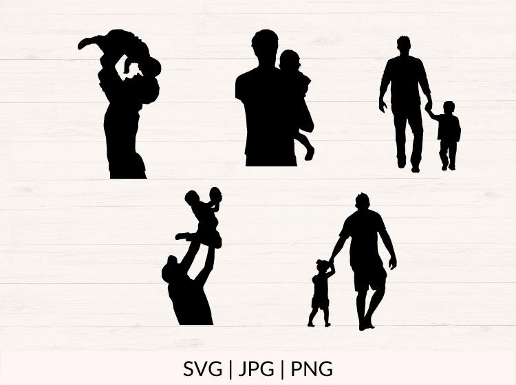 Dad Silhouette svg bundle