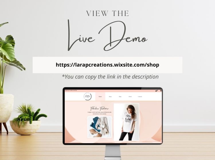 Online Store Wix Website Theme