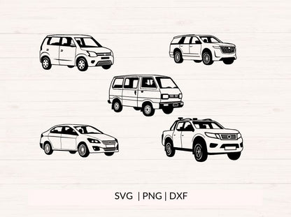 Car SVG Bundle - 9 designs