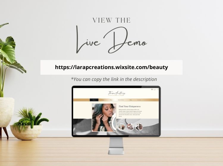 Luxury Beauty - Wix Website Theme