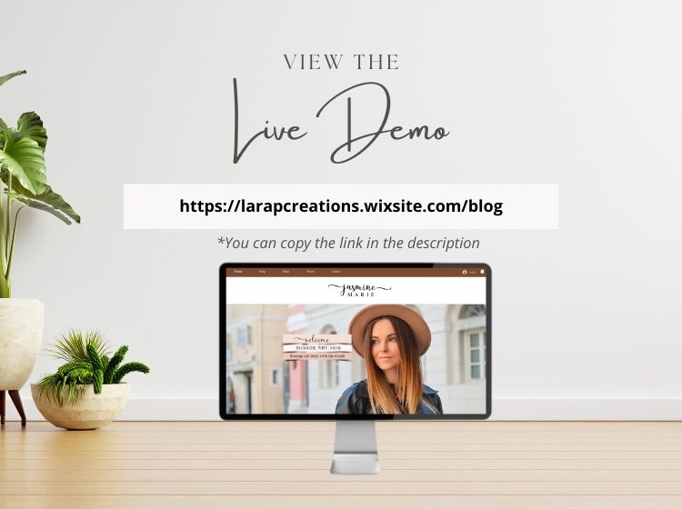 Blogger Wix Website Theme