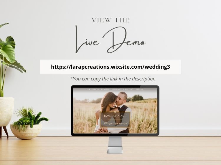 Wedding RSVP Wix Website Theme