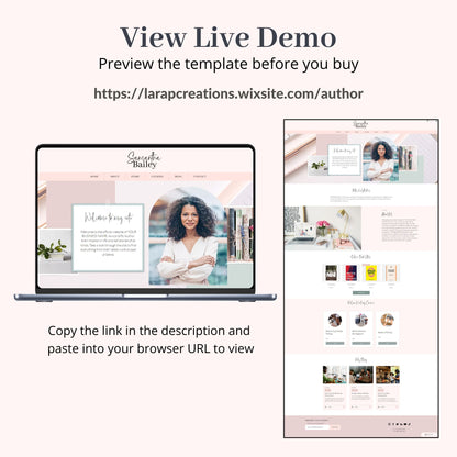 Author Wix Website Theme