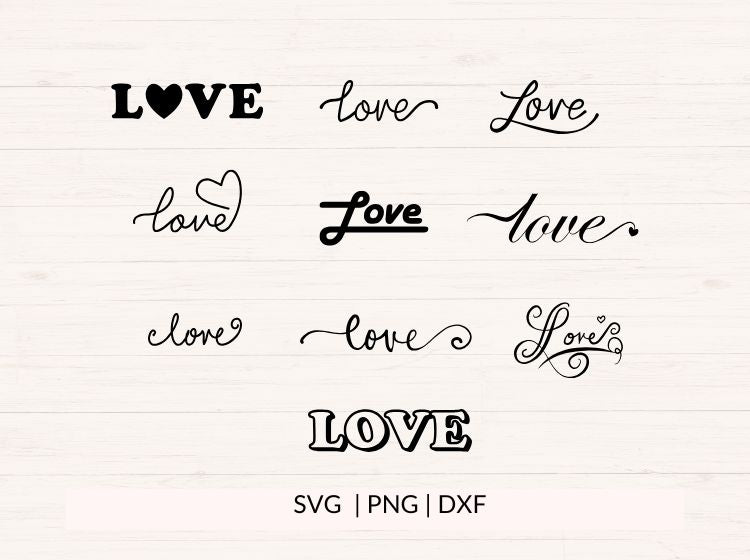 Love SVG Bundle
