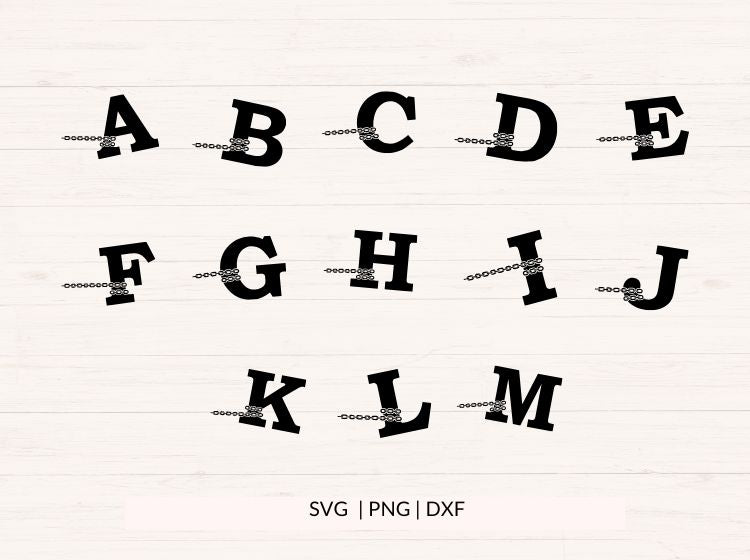 Car Letters SVG Bundle