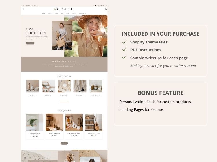 Charlotte Boutique Shopify Template