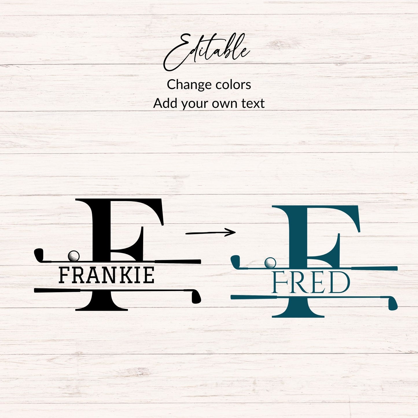 Golf Monogram SVG Bundle 26 Letters