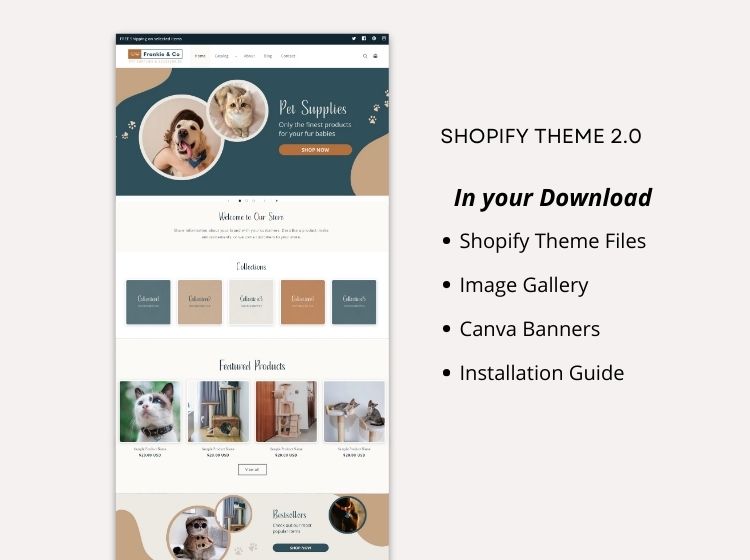 Pet Store Shopify Template  - Frankie & Co Theme