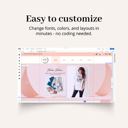 Online Store Wix Website Theme