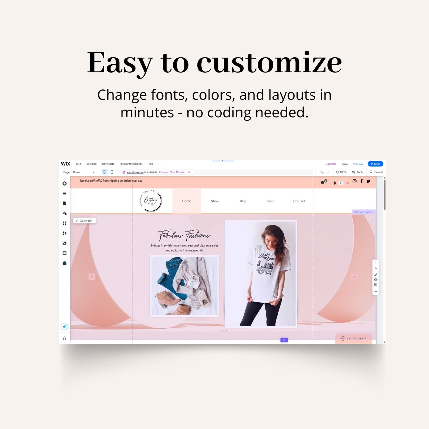Online Store Wix Website Theme