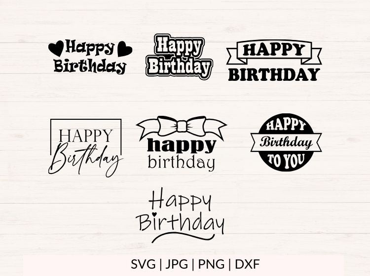 Happy Birthday svg Bundle