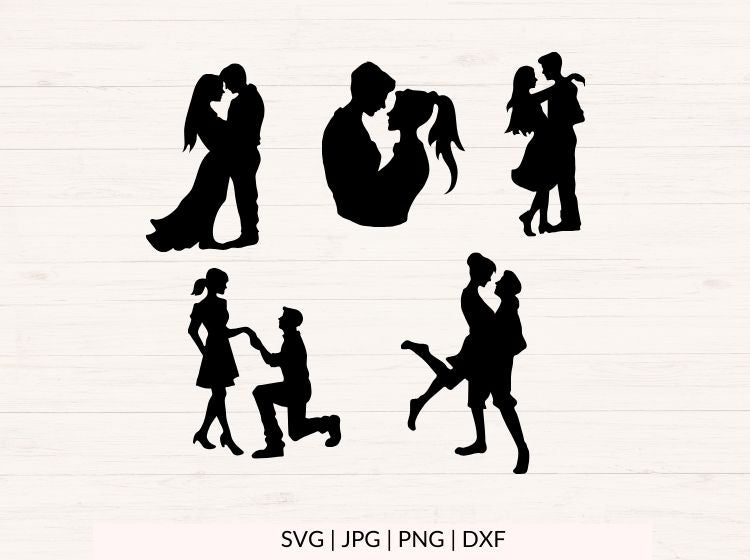 Couple Silhouette svg bundle