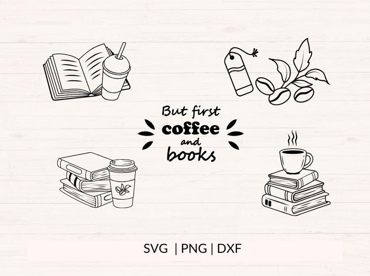 Coffee & Book Lovers SVG Bundle