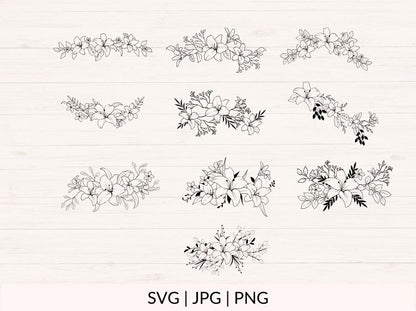 Floral Arrangement svg Bundle