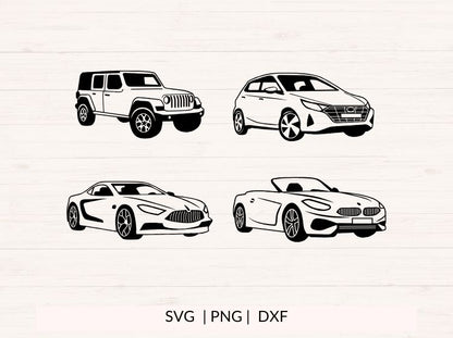 Car SVG Bundle - 9 designs