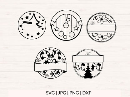 Christmas Family Name svg Bundle