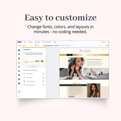 Luxury Beauty - Wix Website Theme
