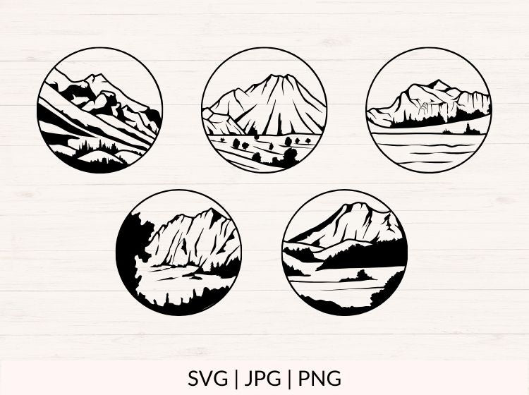 Mountains svg Bundle