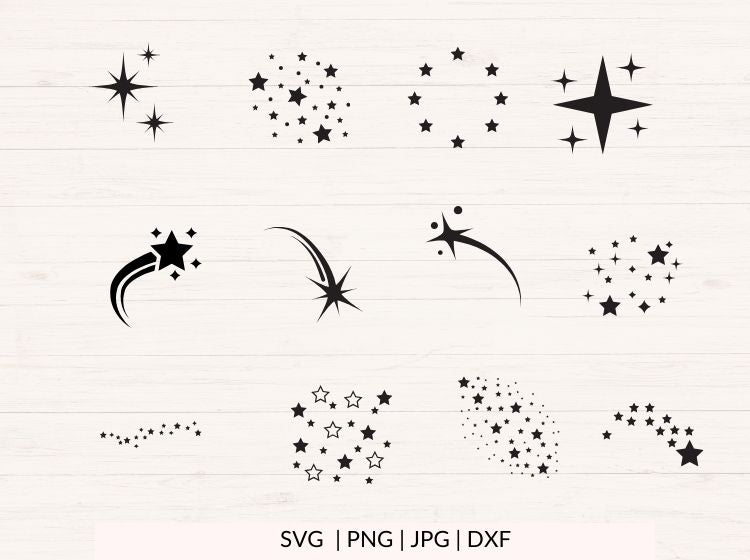 Stars and Sparkles svg Bundle