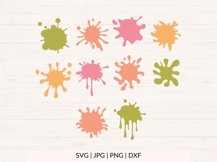 Paint Splatter svg Bundle