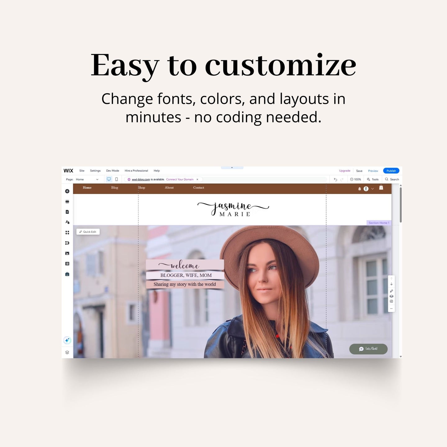 Blogger Wix Website Theme