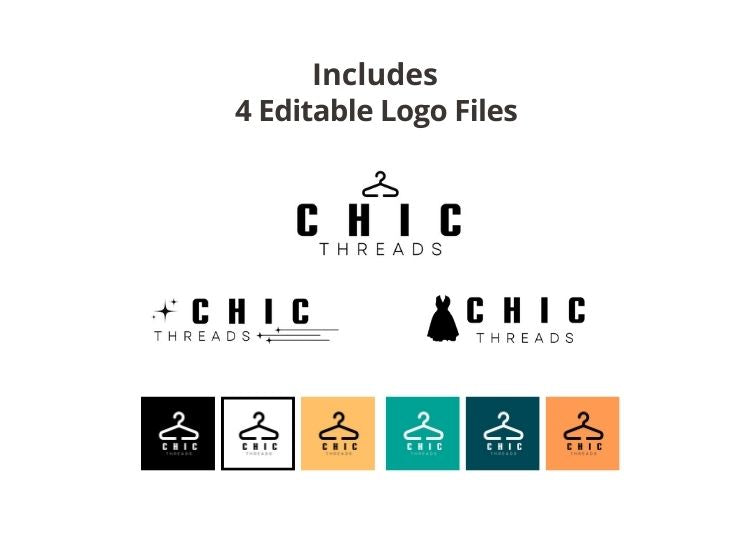 Chic Threads Theme - Brand Bundle Canva Templates