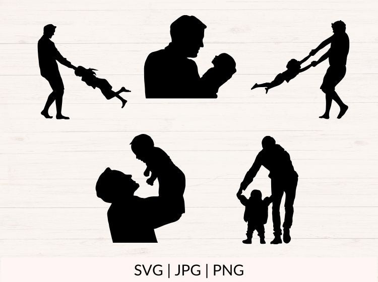 Dad Silhouette svg bundle