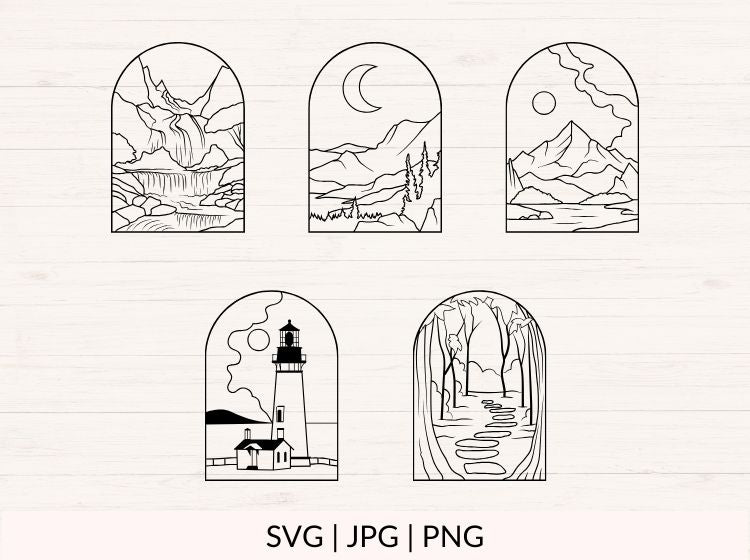 Landscapes svg Bundle