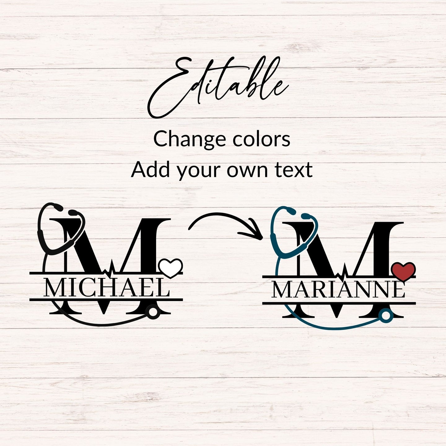 Medical Monogram SVG Bundle A-Z