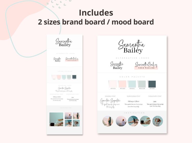 Samantha Theme - Brand Bundle Canva Templates