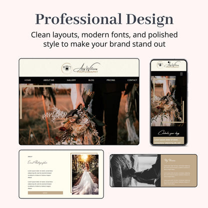 Wix Website Template for Photographers