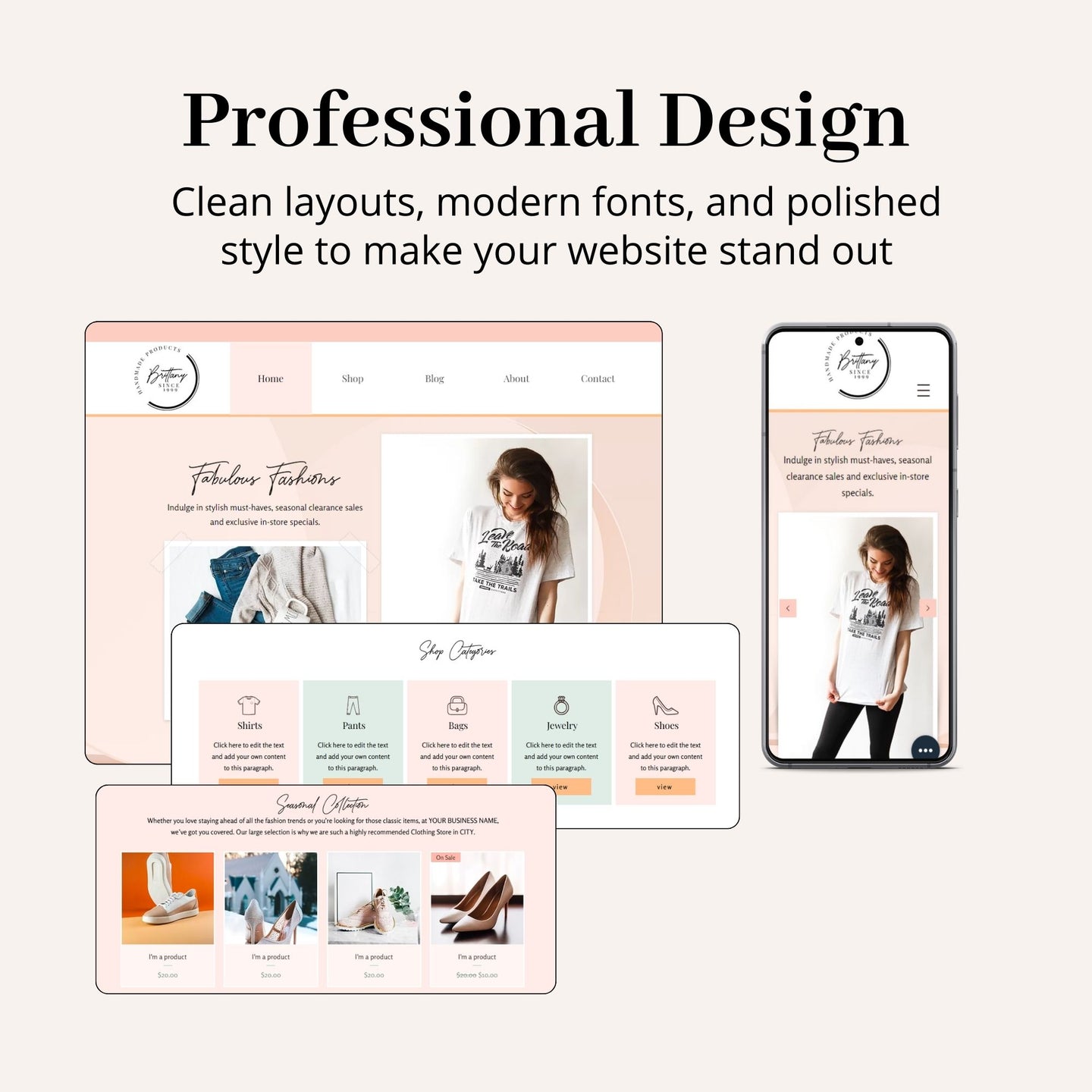 Online Store Wix Website Theme