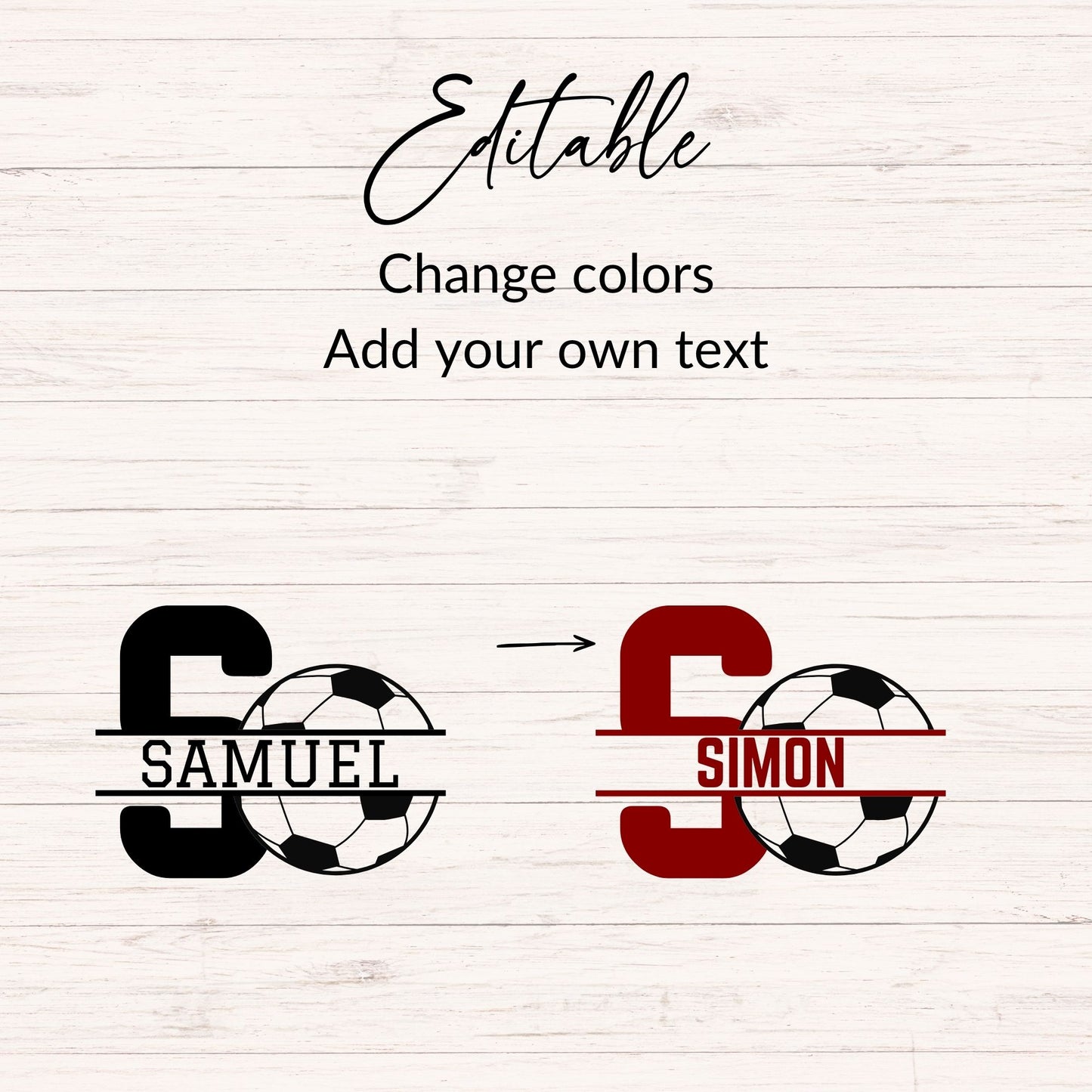 Soccer Monogram SVG - 26 Letters