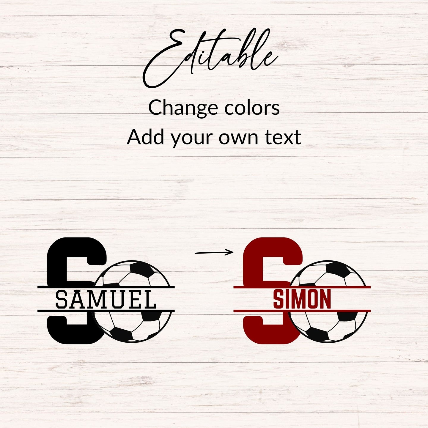 Soccer Monogram SVG - 26 Letters