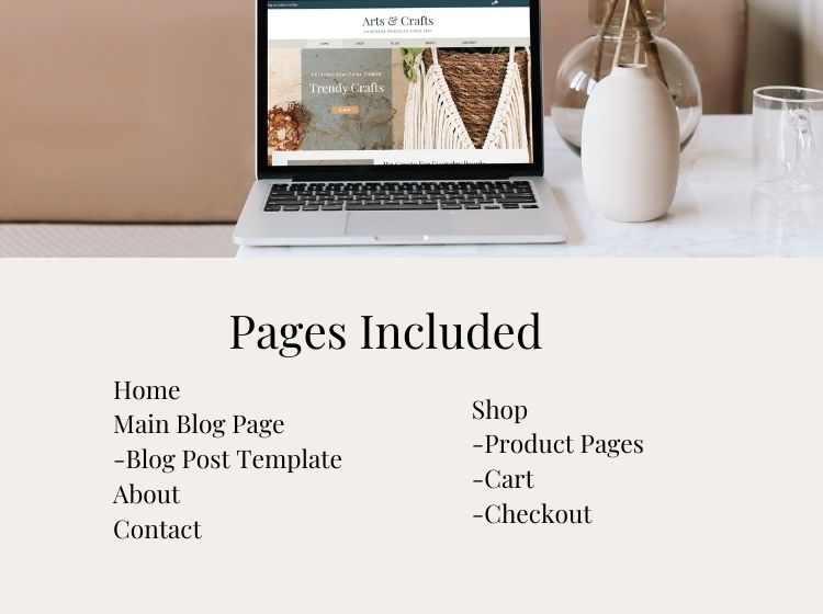 Craft Store Wix Website Theme