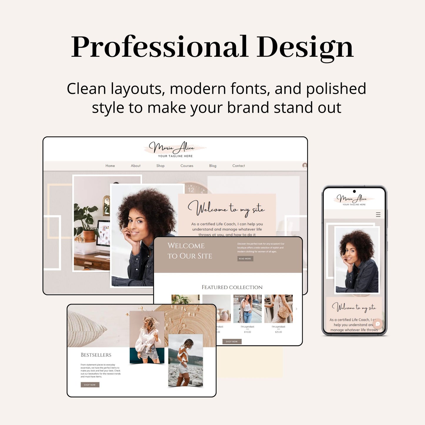 Coach Wix Website Theme