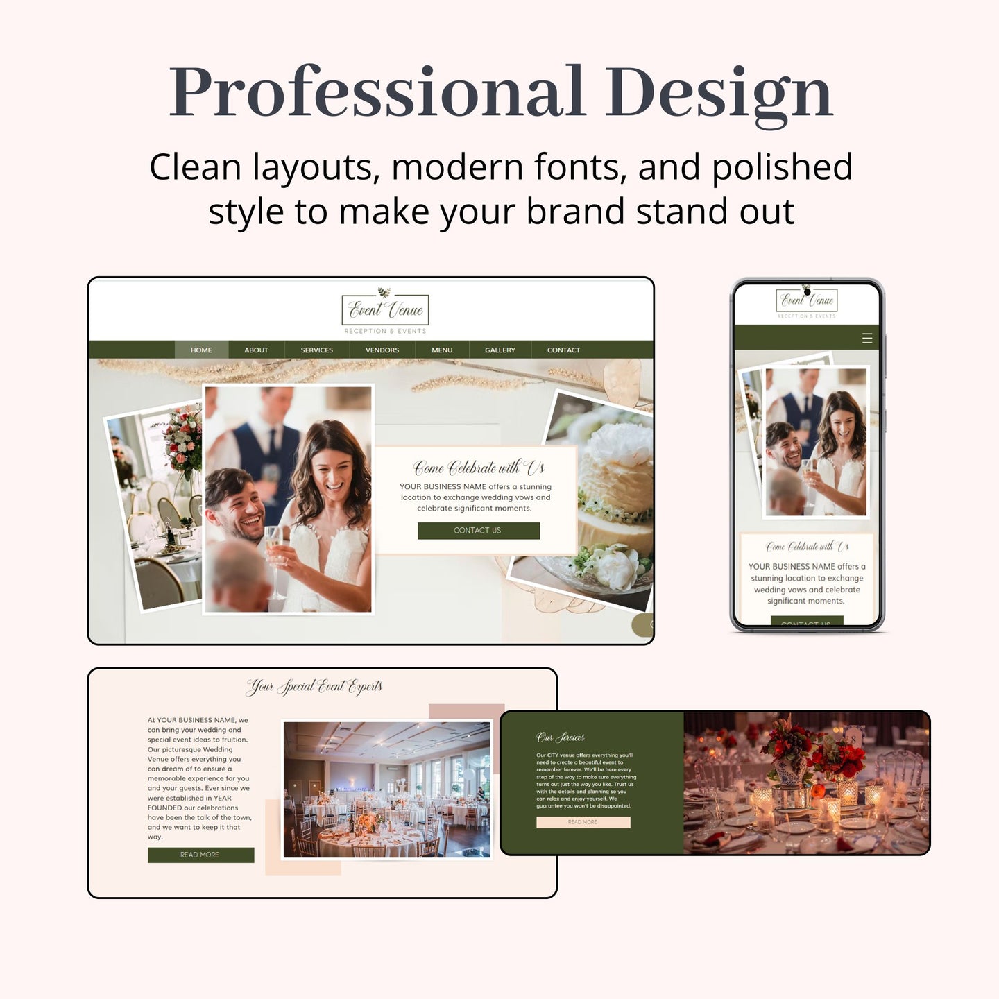 Event Venue Wix Website Theme