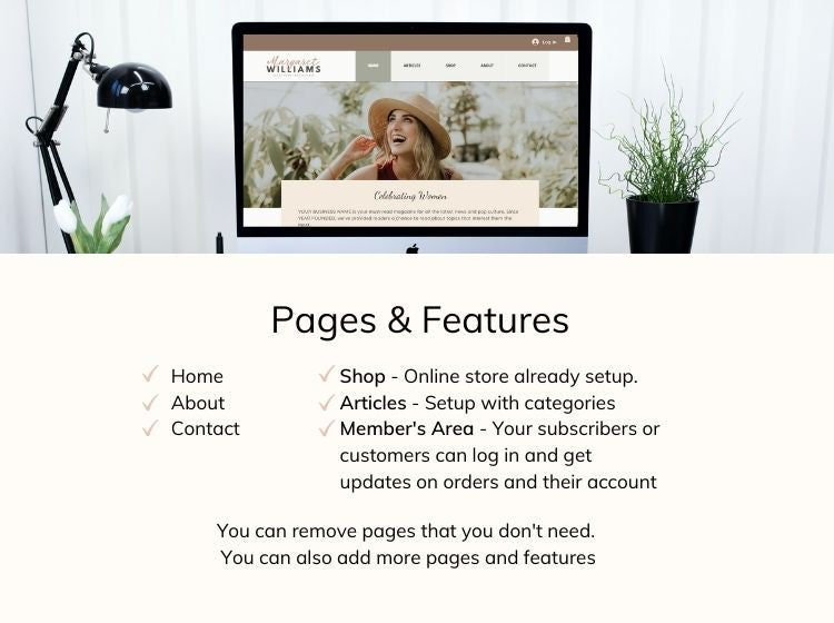 Margaret Wix Website Theme