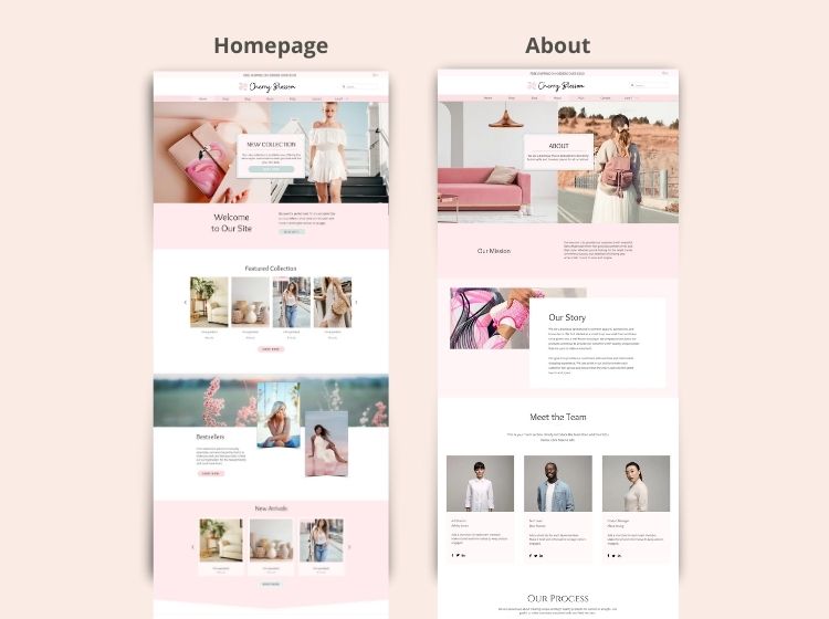 Cherry Blossom - Boutique Wix Website Theme